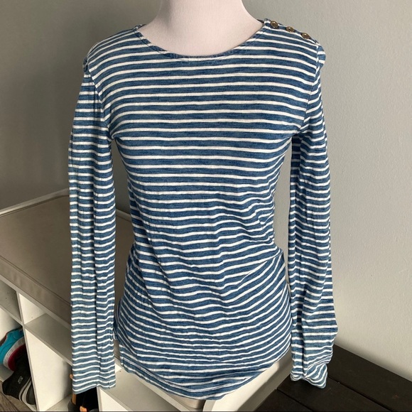 J Crew Long Sleeve Painter T-Shirt - Picture 6 of 8